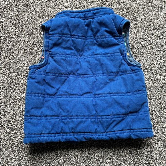 Genuine Kids by Oshkosh Blue Button Up Vest, Size 12 Months - Picture 7 of 7